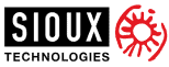 The image shows the logo of Sioux Technologies. It features the word 