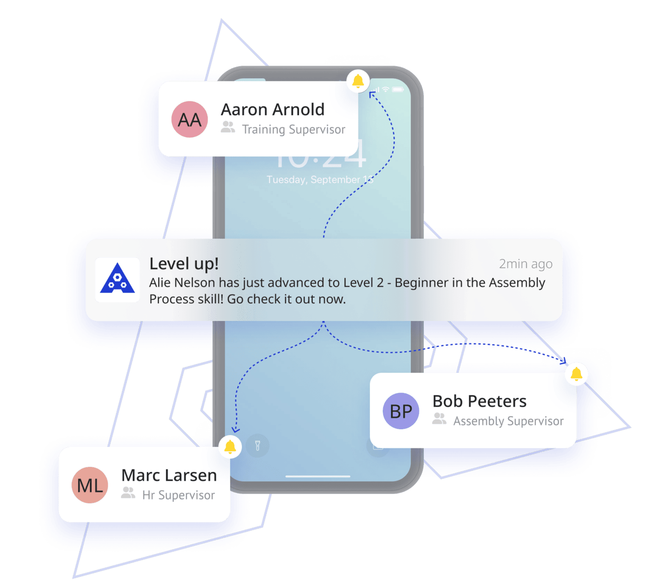 Image showing a phone with a notification pop-up. The pop-up states the following: 