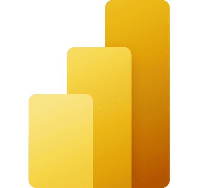 A stylized logo with three rectangular bars of varying heights arranged in ascending order from left to right. The bars are shaded from light yellow to dark gold, representing a gradient effect.