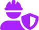 A bright purple background with two large, semi-transparent circular shapes overlapping in the center. The circles are slightly different in size and have distinct outlines.