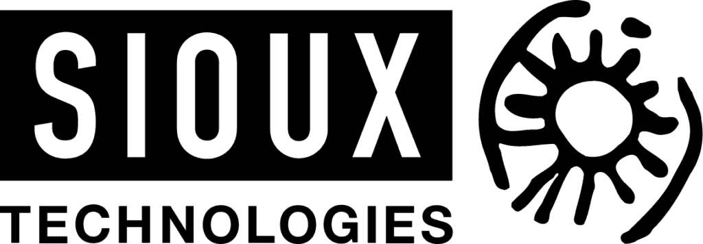 The logo of Sioux technologies in black with no background