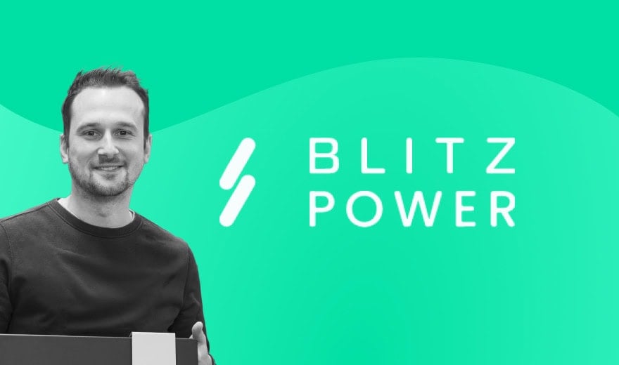 Blitz Power logo featuring Alexander Hertsens