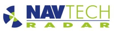 The NavTech Radar logo featuring bold blue text for 