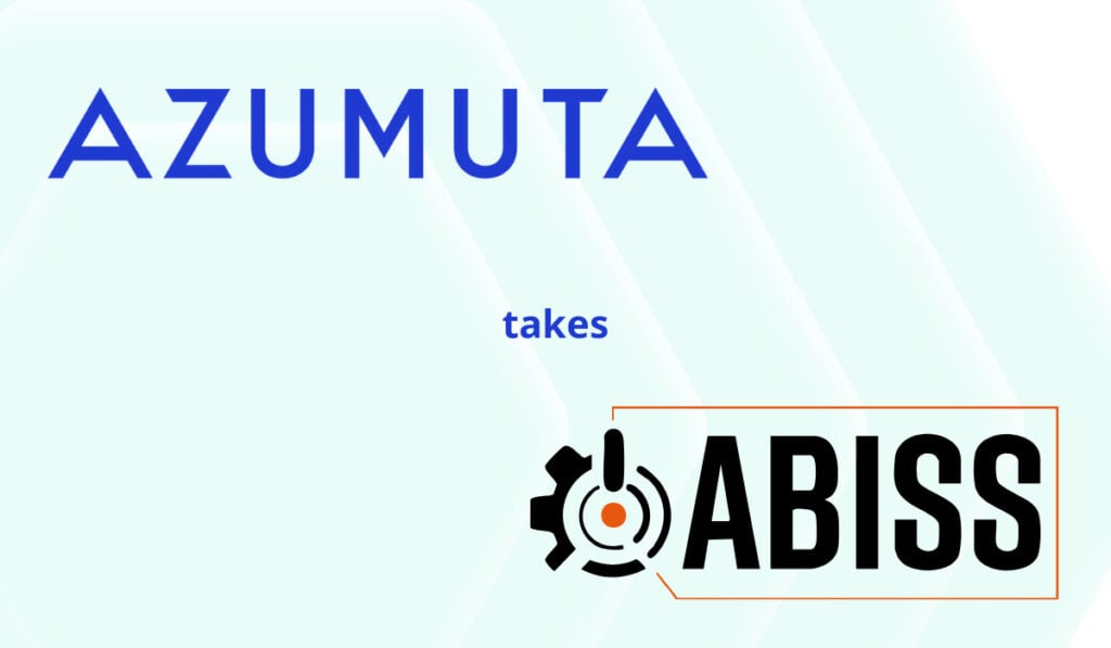 Azumuta takes ABISS — graphic with the Azumuta logo at the top and the ABISS event logo at the bottom.